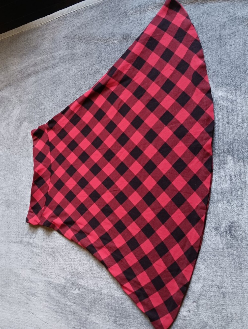 Red Black Plaid A-Line Skirt By Chaps, 100% Cotton, Medium, Soft Stretchy Comfy - Picture 2 of 6